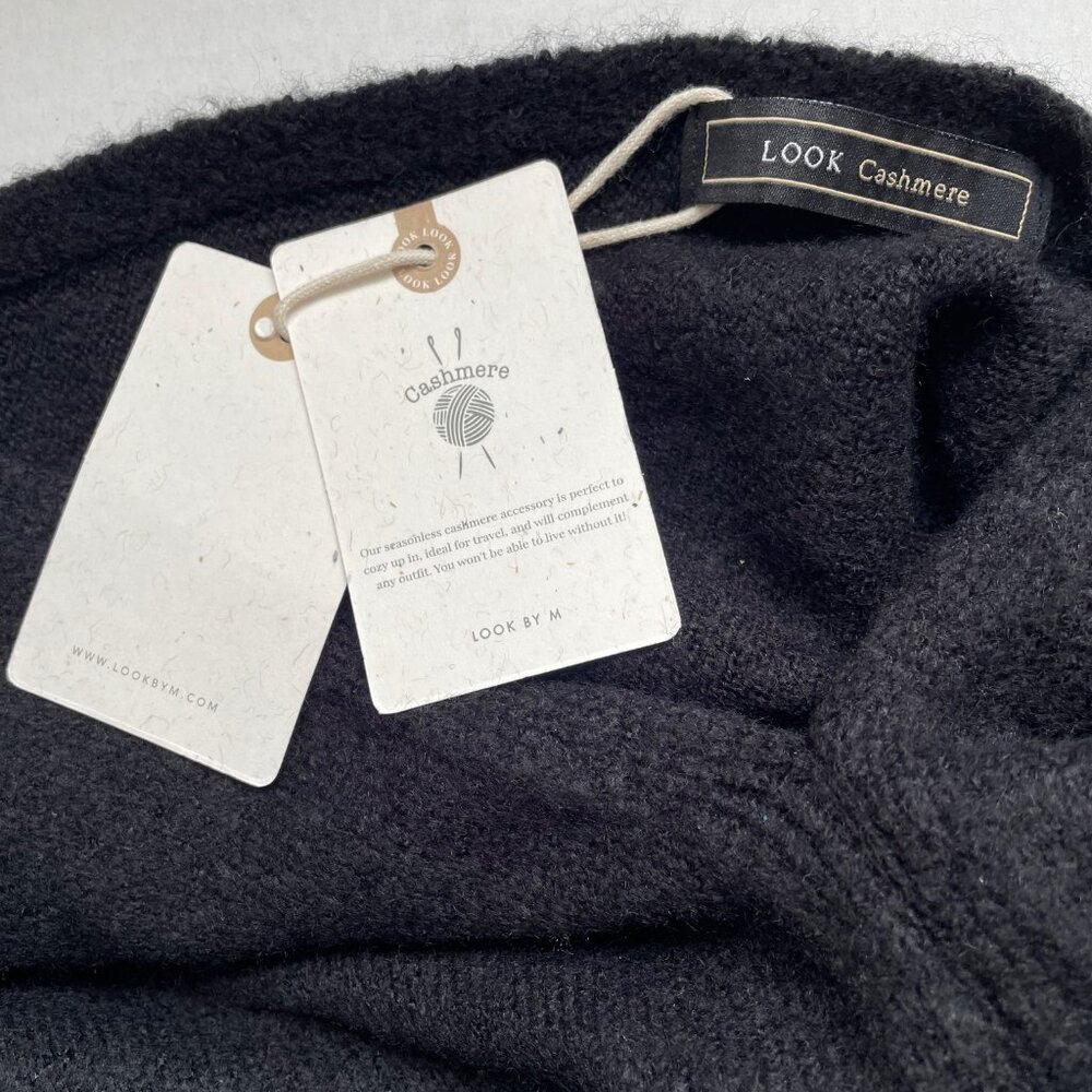 One Size Black Nursing shawl/Poncho NWT BY Look Cashmere - Picture 7 of 9